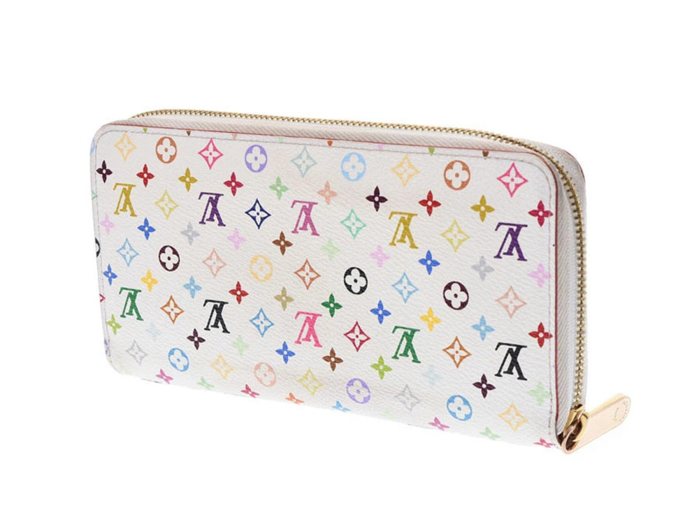 Louis Vuitton Pink Long Zippy White Wallet Leather Multicolor - Picture 1 of 8